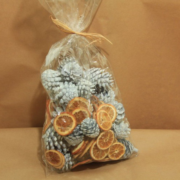 BOSSA PINYETES BLANCA AMB TARONJA LAMIDADA 500GR