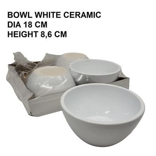 VOL CERAMICA BLANC T18CM H8,6CM