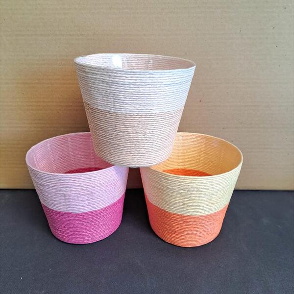 SUMMERTIME CISTELL CORDA BICOLOR 19X16