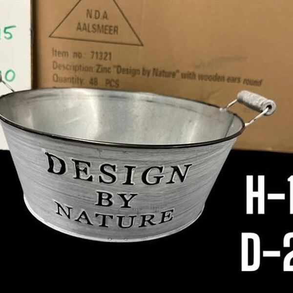 CENTRE RODÓ ZINC *DESIGN BY NATURE* 28CM X H12CM