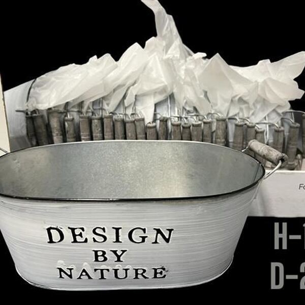 CENTRE ZINC DESIGN BY NATURE Ø28CM X H12CM